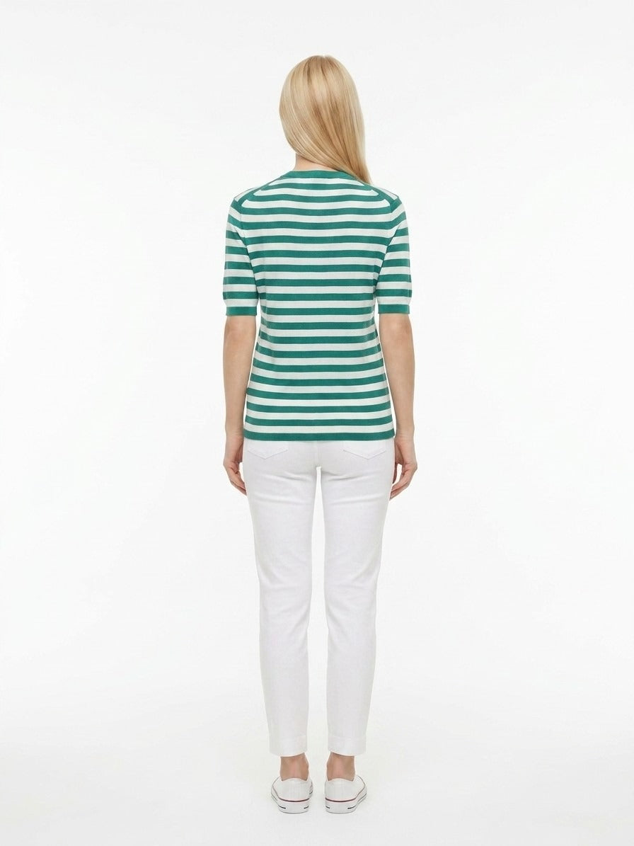 Dolce & Gabbana Blue Silk T-Shirt