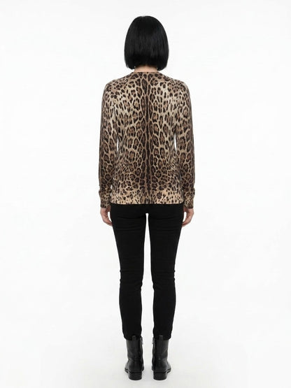 Dolce & Gabbana Multicolor Virgin Wool Sweatshirt