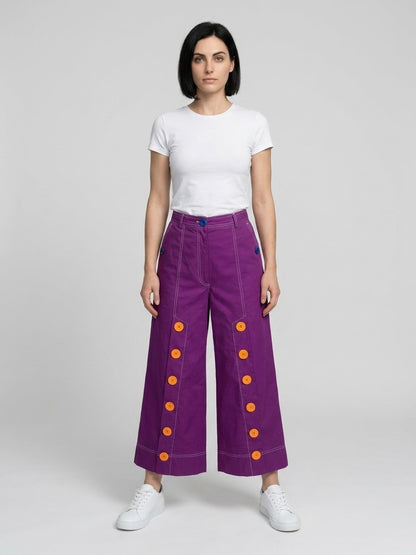 Dolce & Gabbana Purple Cotton Joggers (Workout Pants)