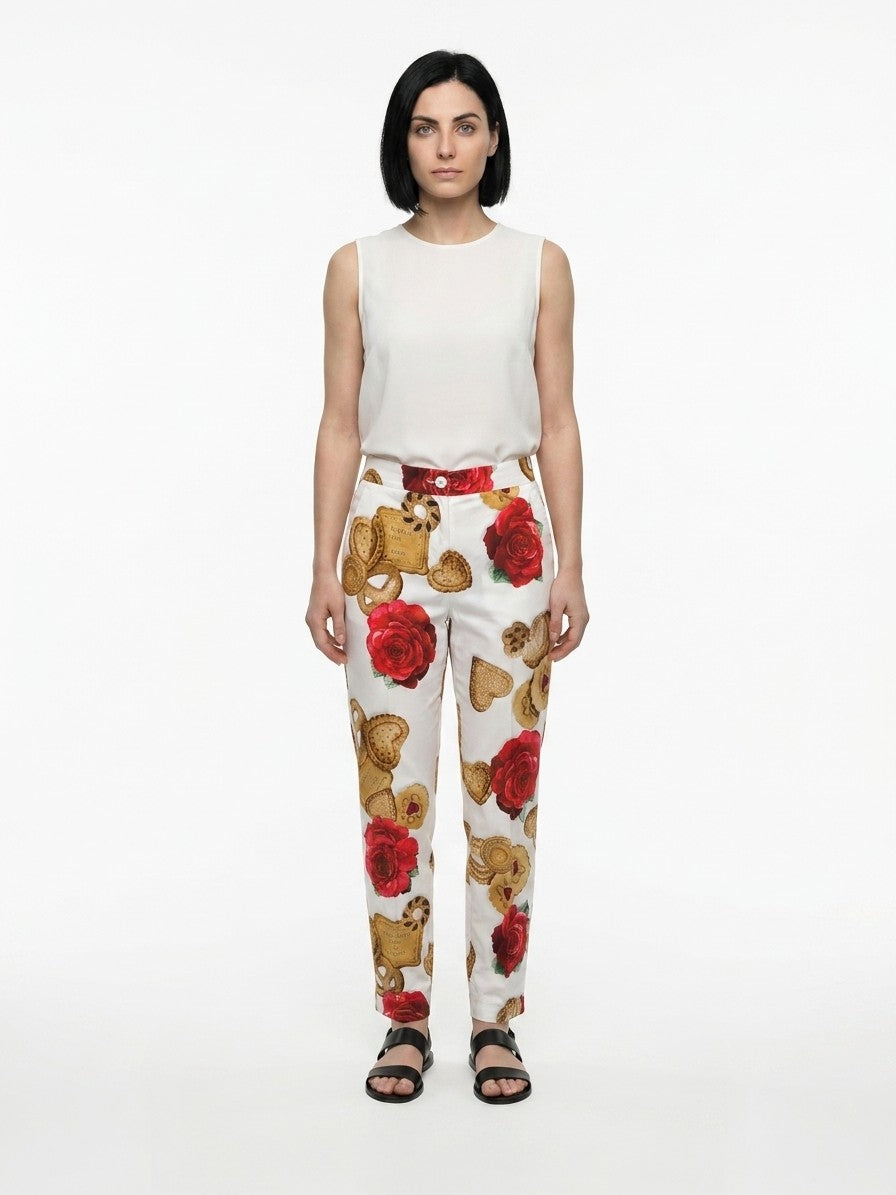Dolce & Gabbana Multicolor Cotton Joggers (Workout Pants)