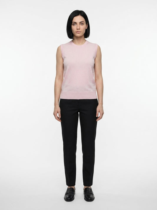 Dolce & Gabbana Pink Silk Tank Tops