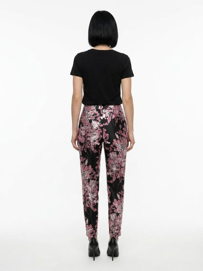 Dolce & Gabbana Multicolor Metallic Fibre Dress Pants
