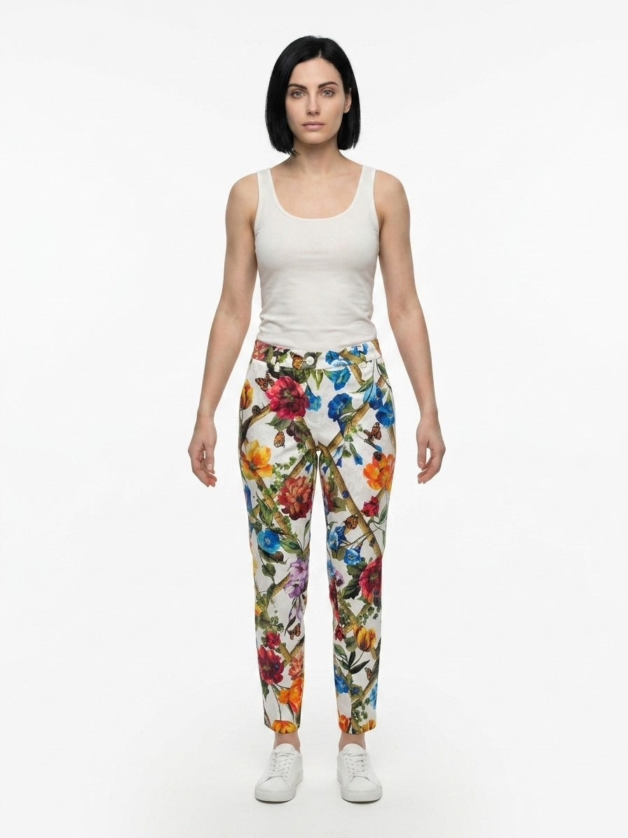 Dolce & Gabbana Multicolor Cotton Joggers (Workout Pants)
