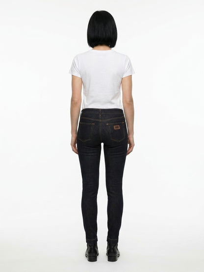 Dolce & Gabbana Blue Cotton Skinny Jeans