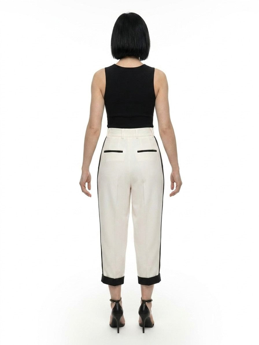 Dolce & Gabbana White Virgin Wool Casual Pants