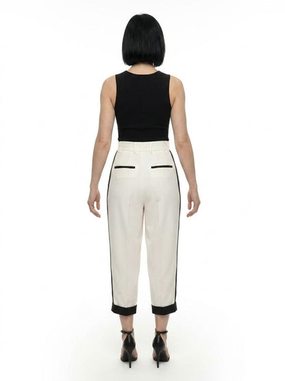 Dolce & Gabbana White Virgin Wool Casual Pants