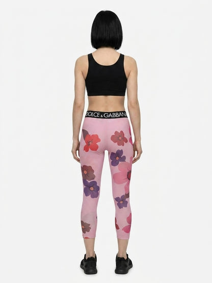Dolce & Gabbana Multicolor Elastane Leggings