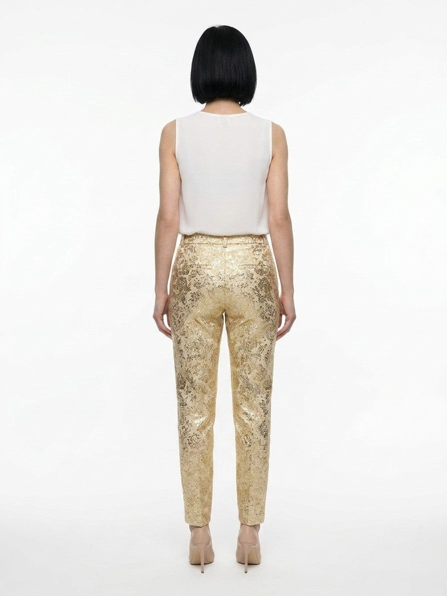 Dolce & Gabbana Multicolor Polyamide Casual Pants