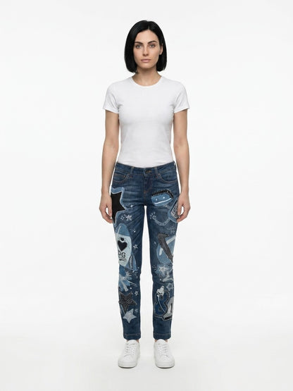 Dolce & Gabbana Blue Cotton Jeans Denim