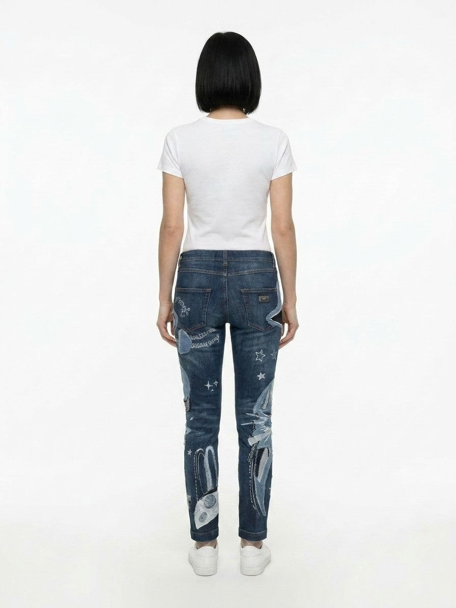 Dolce & Gabbana Blue Cotton Jeans Denim
