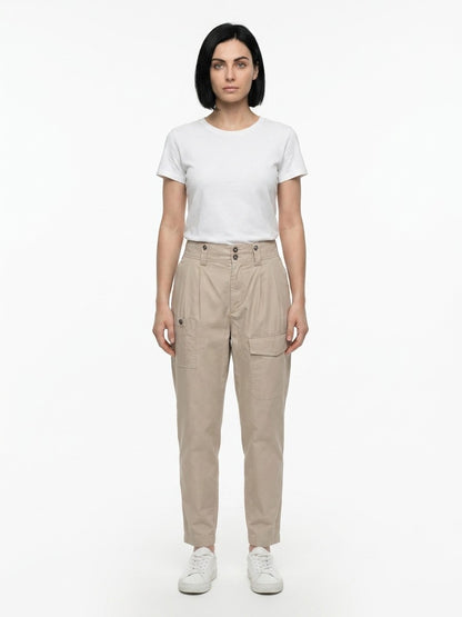 Dolce & Gabbana Beige Cotton Cargo Pants