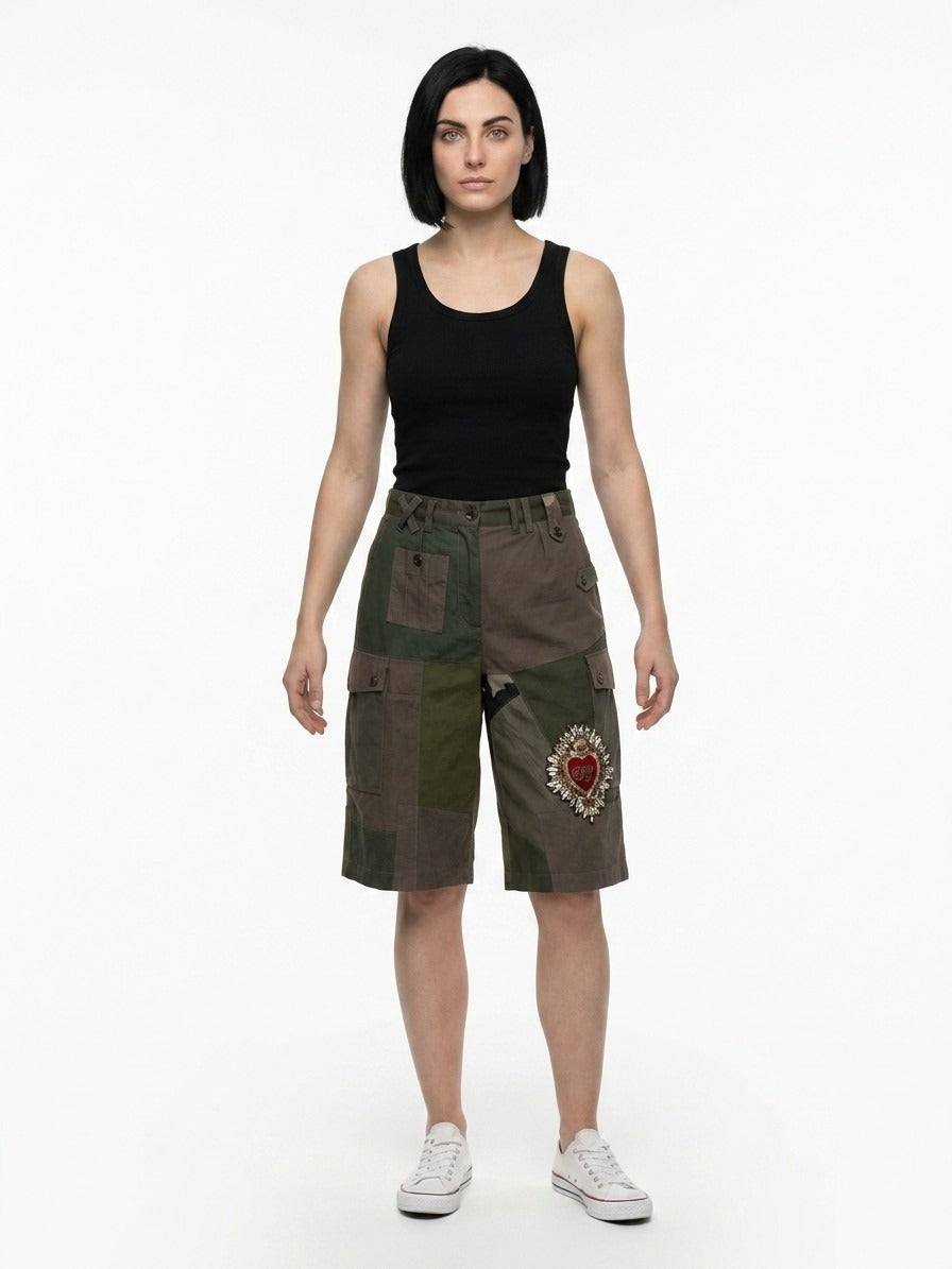Dolce & Gabbana Army Cotton Joggers (Workout Pants)