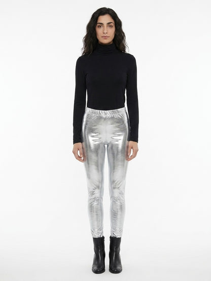 Dolce & Gabbana Silver Elastane Skinny Pants