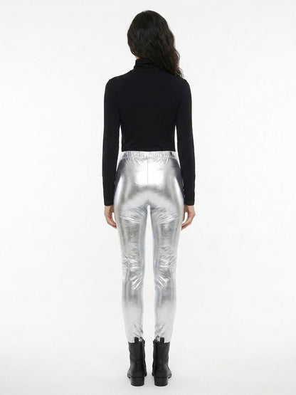 Dolce & Gabbana Silver Elastane Skinny Pants