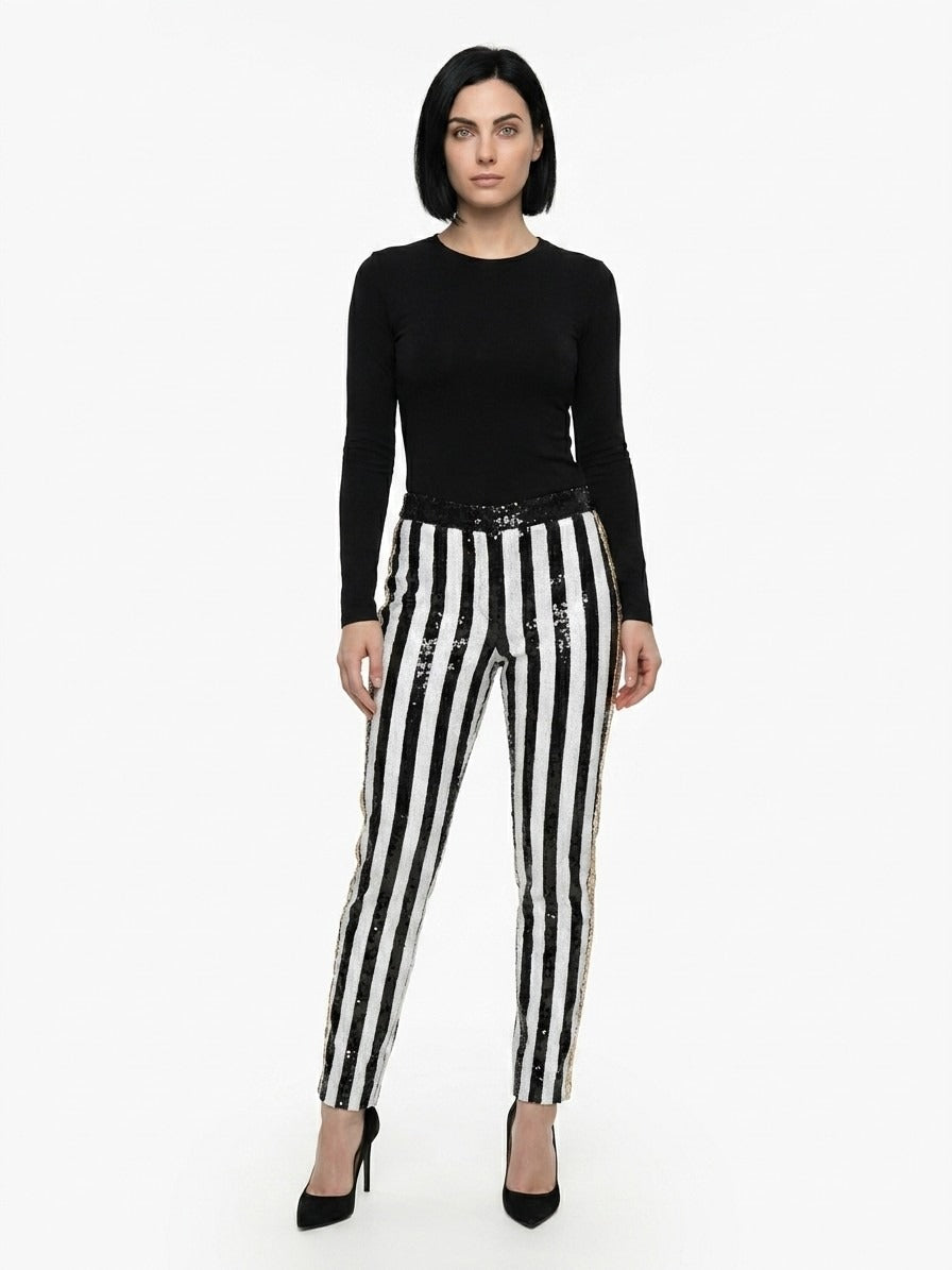 Dolce & Gabbana Multicolor Polyamide Casual Pants