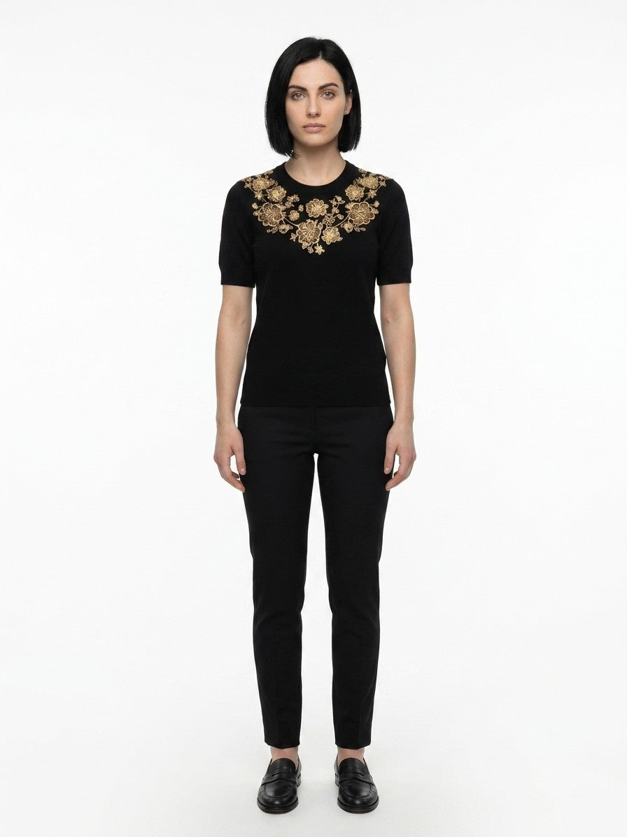 Dolce & Gabbana Black Cashmere Sweater
