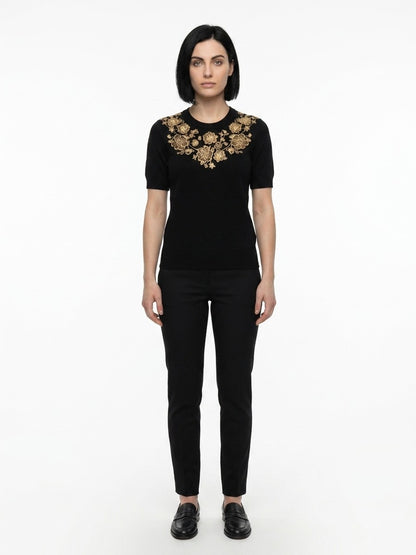 Dolce & Gabbana Black Cashmere Sweater