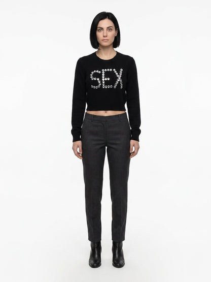 Dolce & Gabbana Black Cashmere Sweatshirt