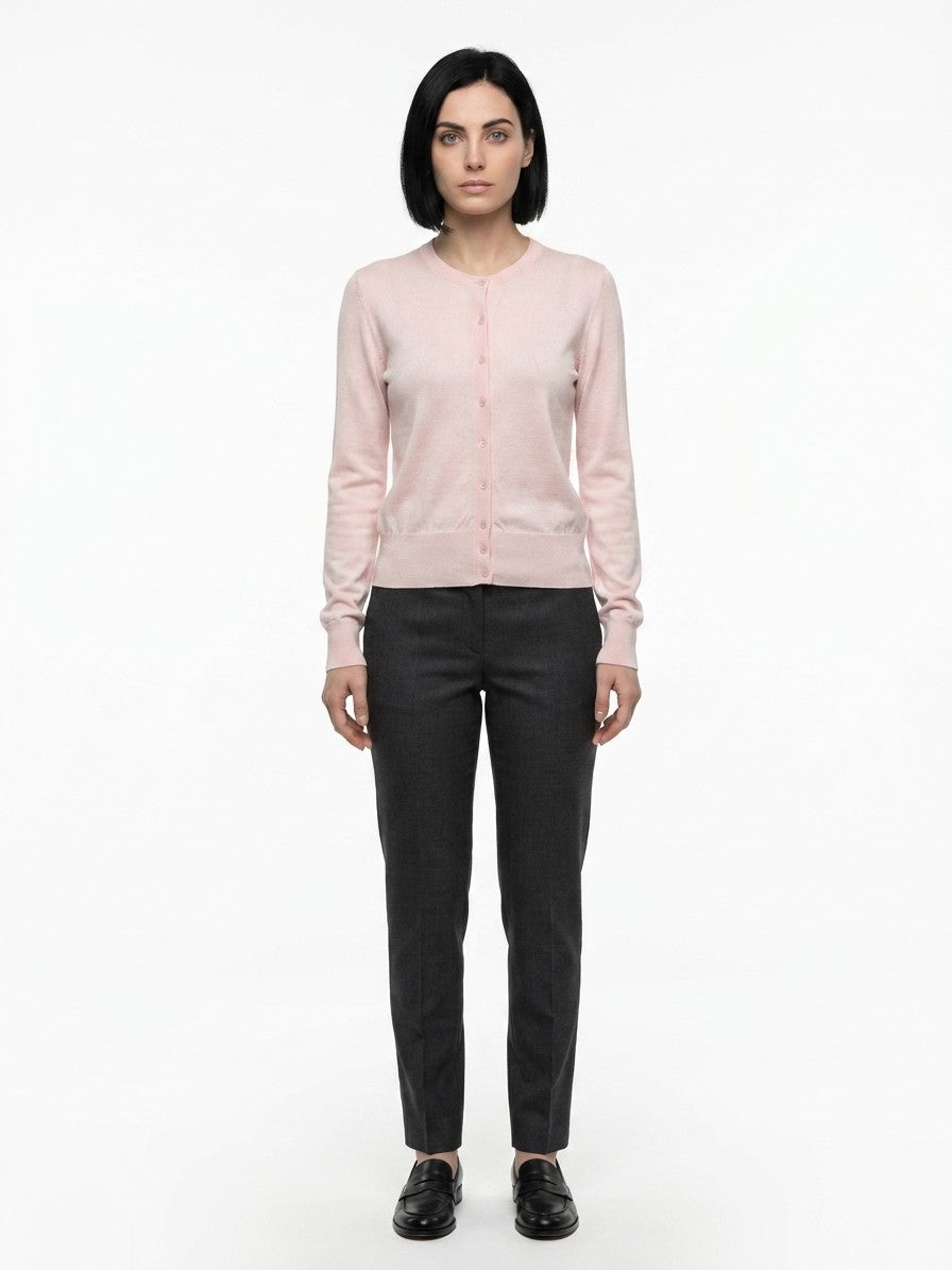 Dolce & Gabbana Pink Silk Cardigan