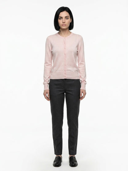 Dolce & Gabbana Pink Silk Cardigan