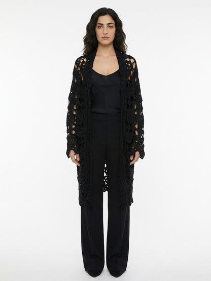 Dolce & Gabbana Black Virgin Wool Cardigan