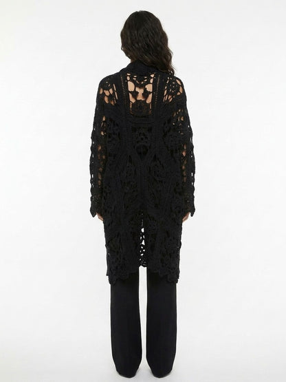 Dolce & Gabbana Black Virgin Wool Cardigan
