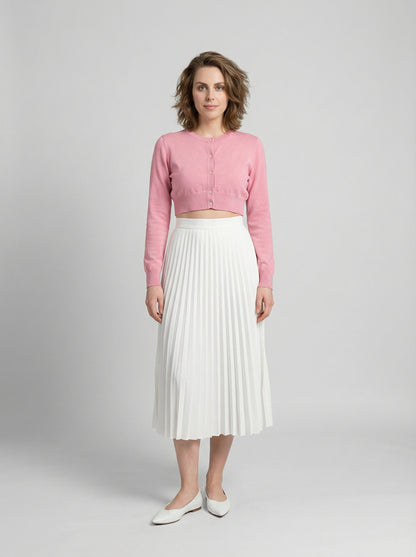 Dolce & Gabbana Pink Silk Cardigan