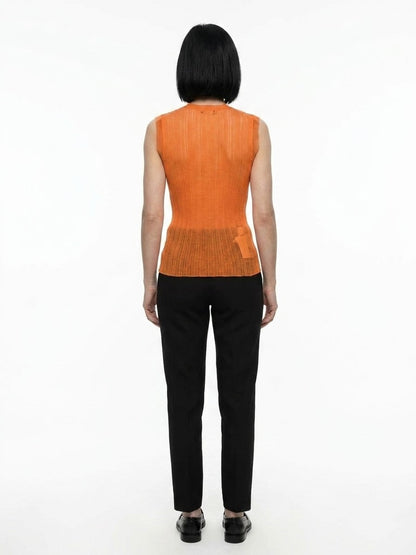 Dolce & Gabbana Orange Polyester Tank Tops