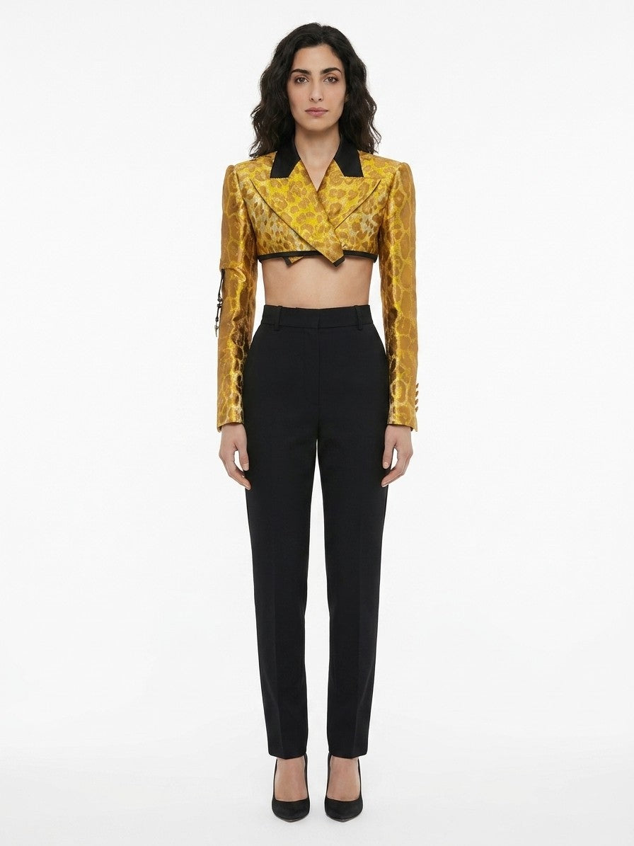 Dolce & Gabbana Multicolor Elastane Full-Length Jacket