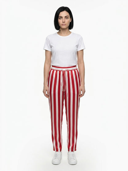Dolce & Gabbana Multicolor Silk Casual Pants