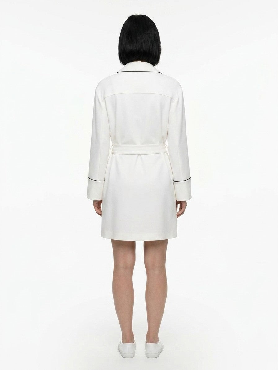Dolce & Gabbana White Elastane Robe