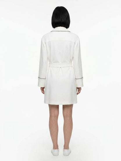 Dolce & Gabbana White Elastane Robe