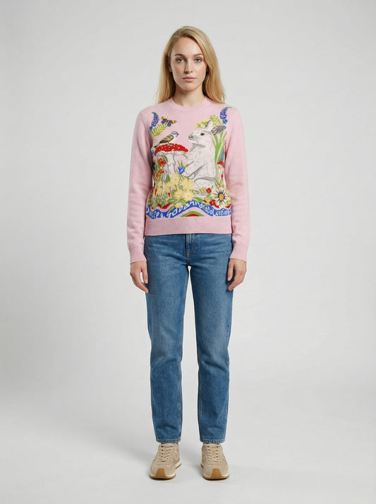 Dolce & Gabbana Multicolor Cashmere Sweatshirt