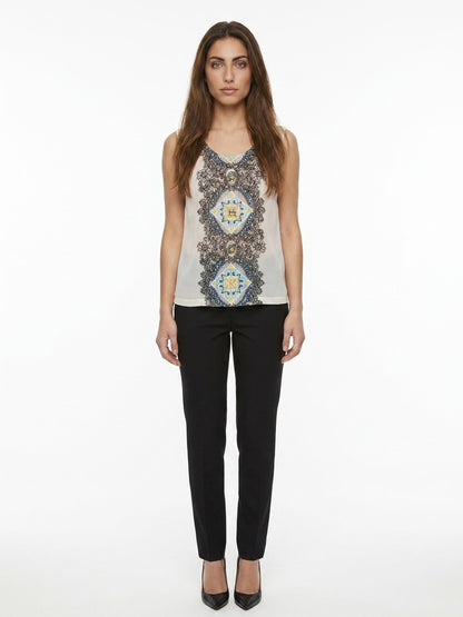 Dolce & Gabbana White Silk Blouse
