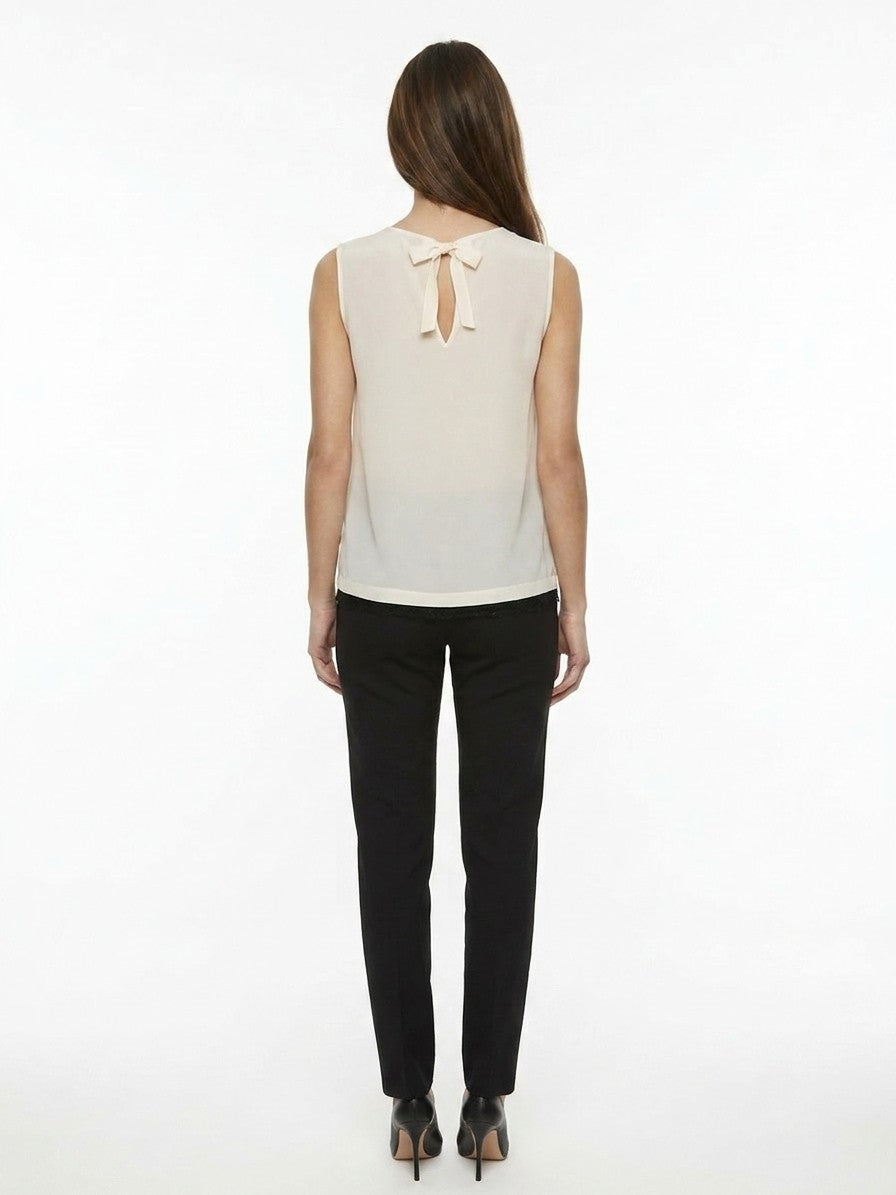 Dolce & Gabbana White Silk Blouse