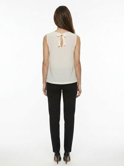 Dolce & Gabbana White Silk Blouse