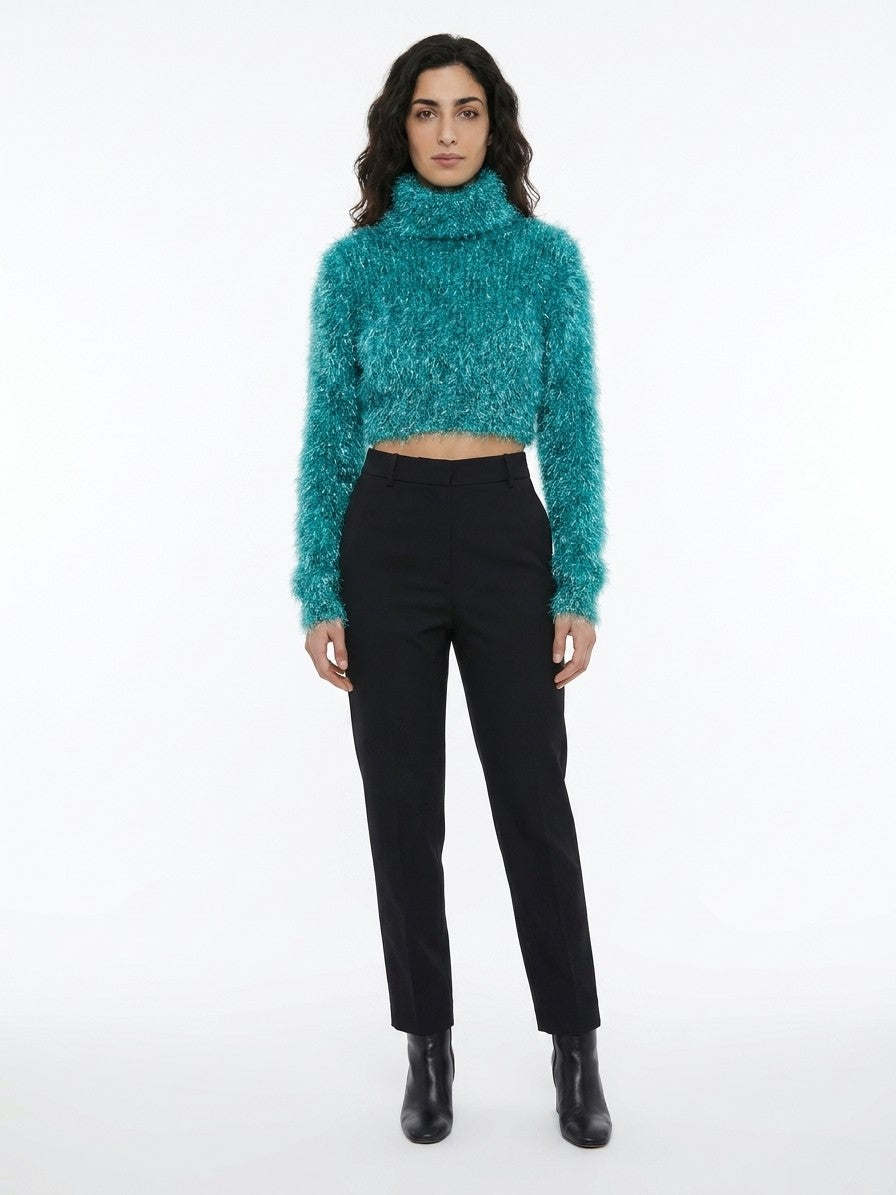 Dolce & Gabbana Blue Polyamide Turtleneck