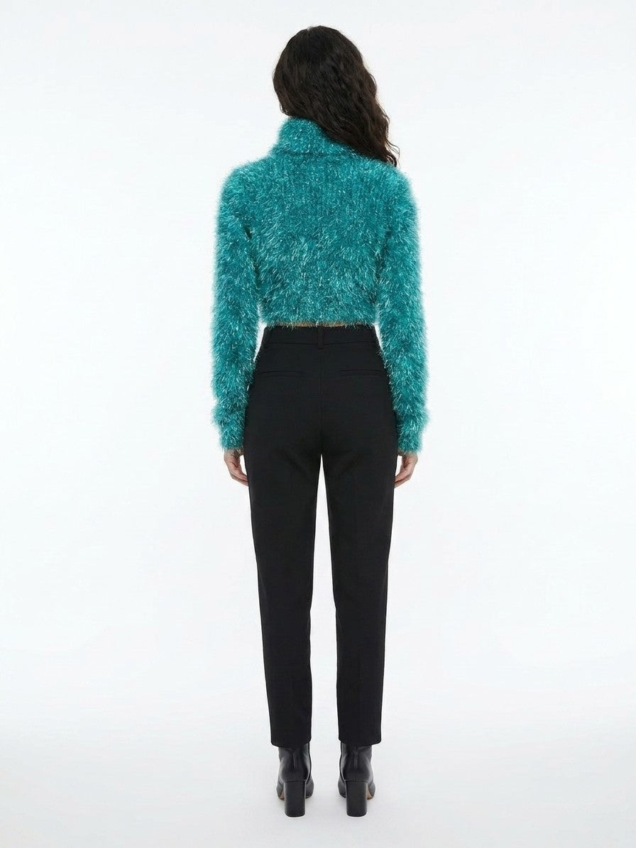 Dolce & Gabbana Blue Polyamide Turtleneck