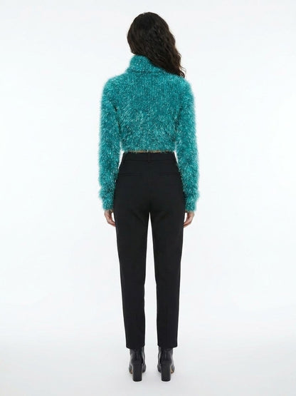 Dolce & Gabbana Blue Polyamide Turtleneck