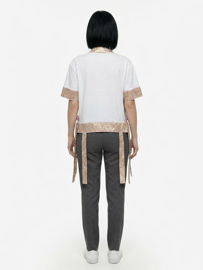 Dolce & Gabbana White Elastane T-Shirt