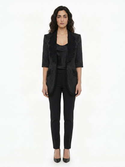 Dolce & Gabbana Black Silk Blazer