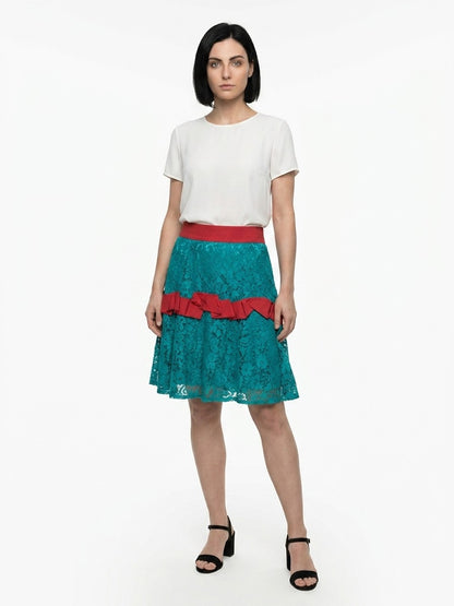 Dolce & Gabbana Pink Elastane Skirt