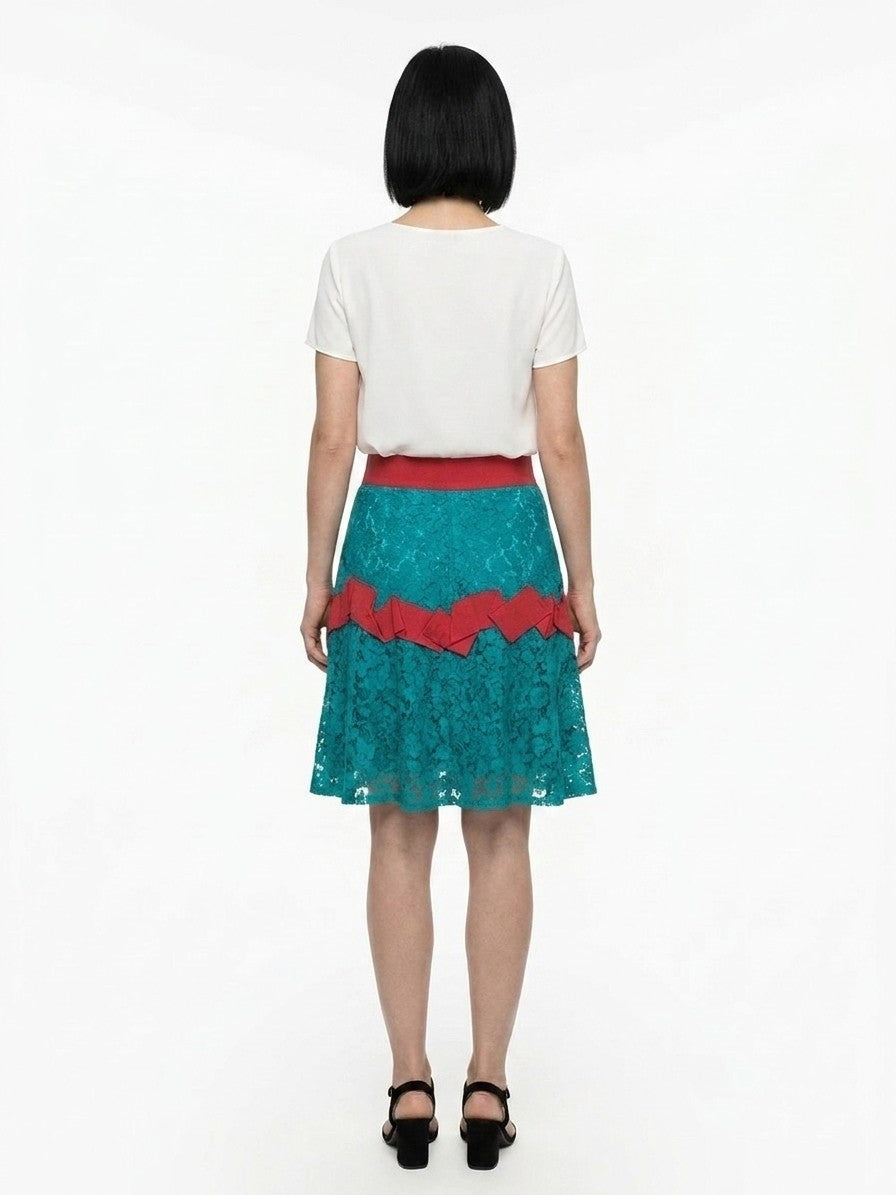 Dolce & Gabbana Pink Elastane Skirt