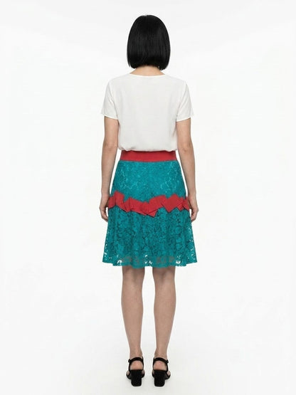 Dolce & Gabbana Pink Elastane Skirt