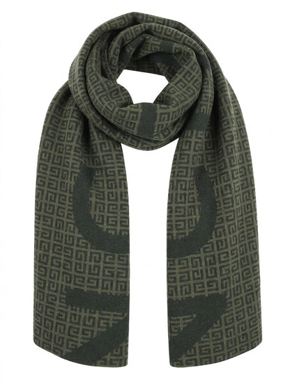 Givenchy Green Wool Scarf