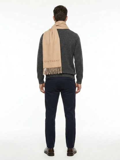 Givenchy Beige Virgin Wool Scarf