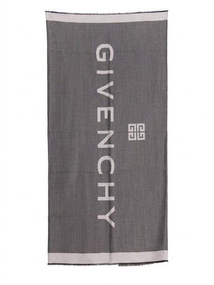Givenchy Gray Silk Foulard