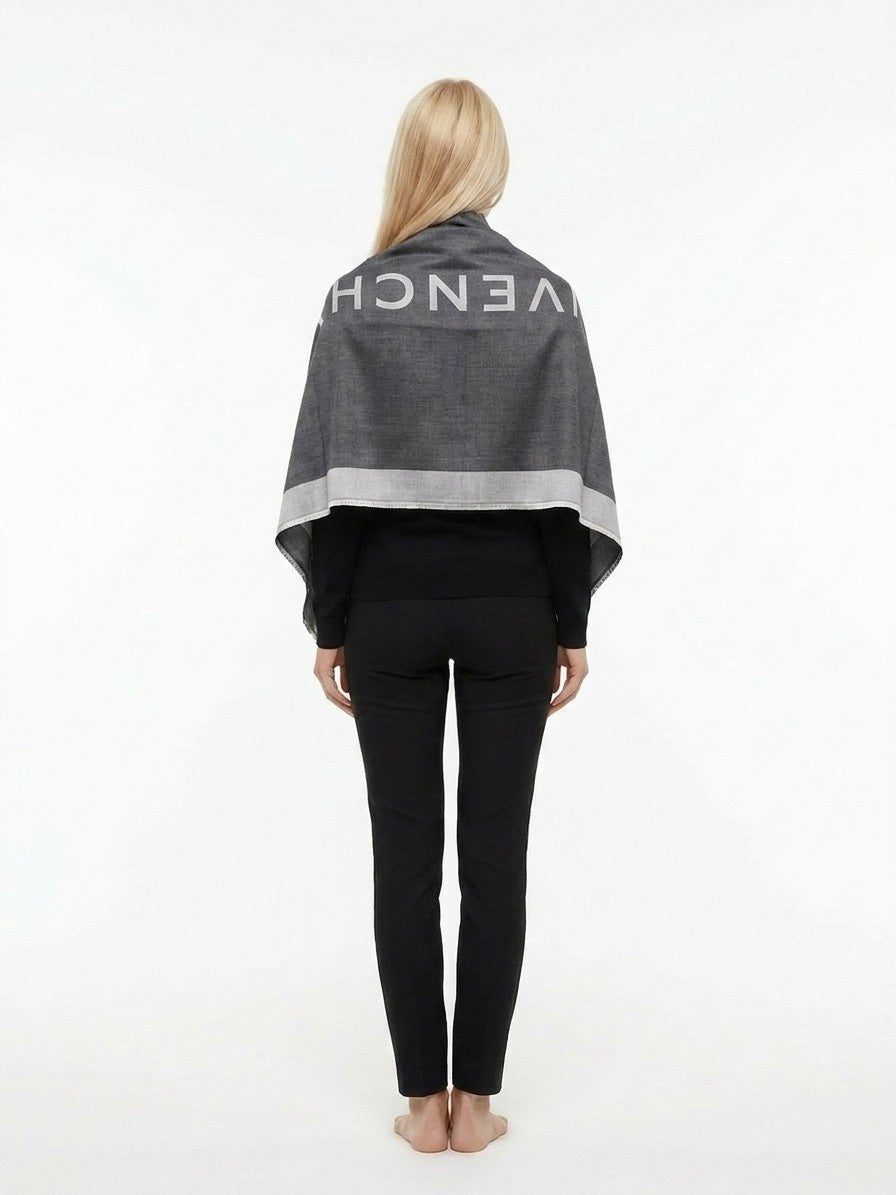 Givenchy Gray Silk Foulard
