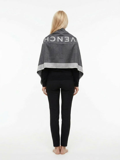 Givenchy Gray Silk Foulard