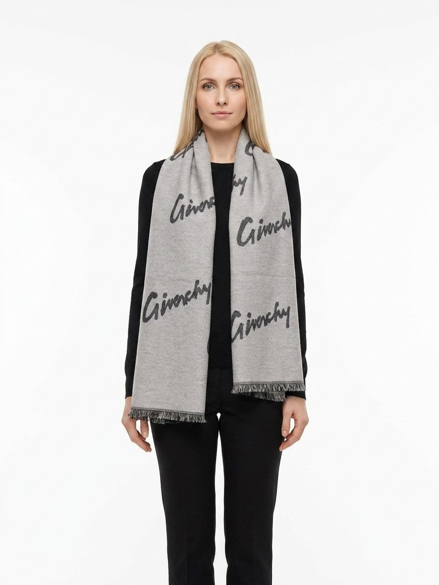 Givenchy Bicolor Wool Scarf
